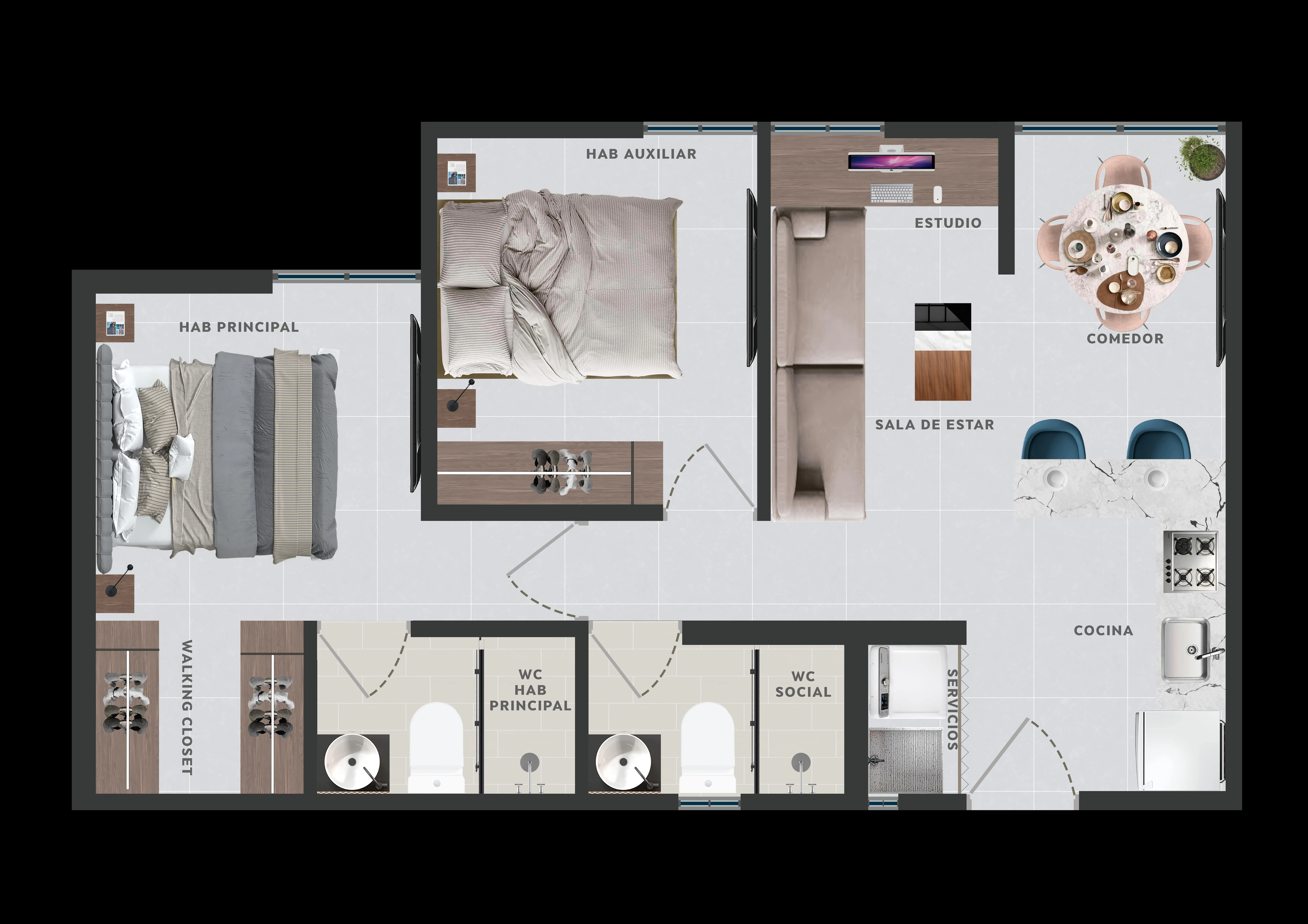 Apartamento 47 m² 1