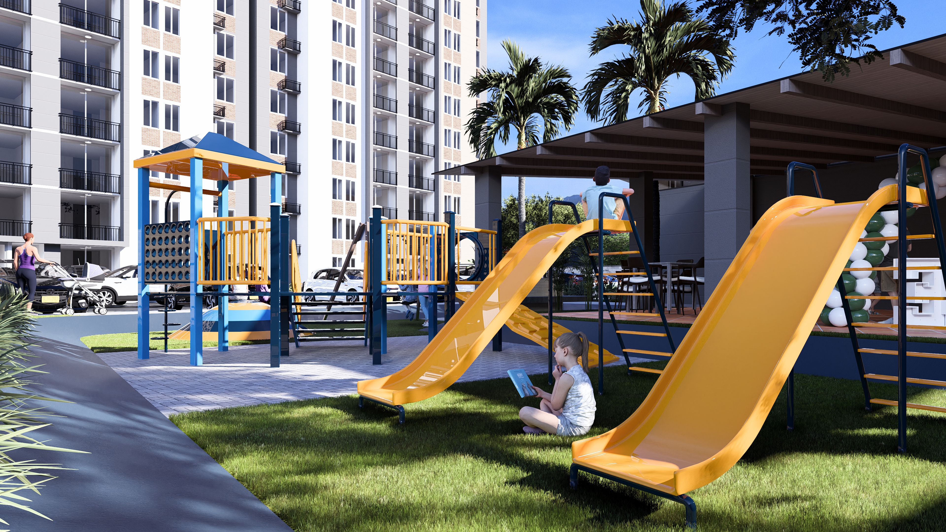 Zona de juegos Taira Towers